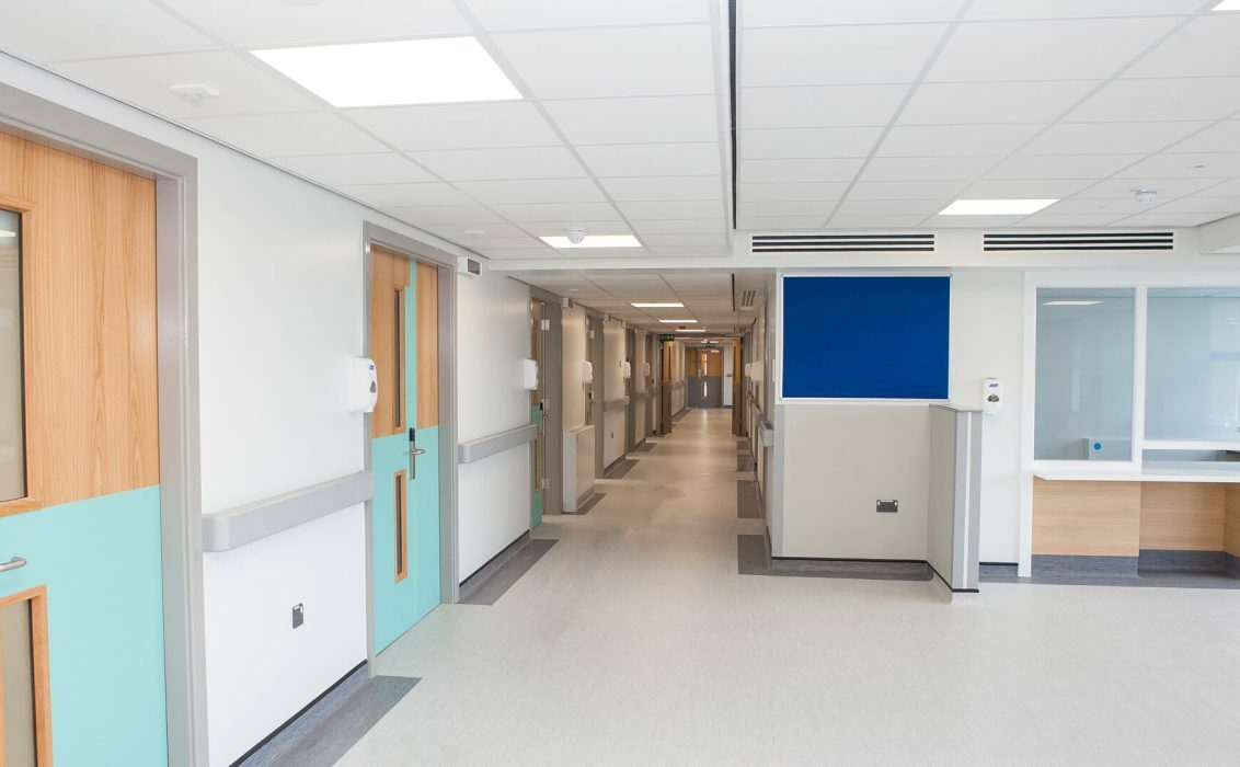 Photograph of a corridor at Hollinswood House in Telford