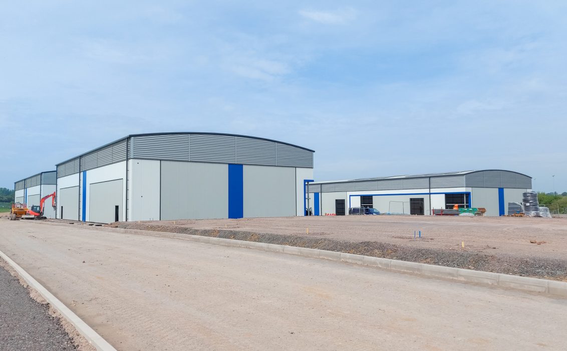 Completed units at Stadium Point Business Park